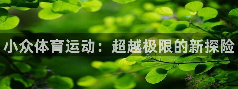 JJB竞技宝官网下载招商电话号码是多少：小众体育运动