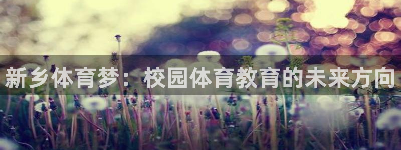 海南JJB竞技宝官网下载：新乡体育梦：校园体育教育的